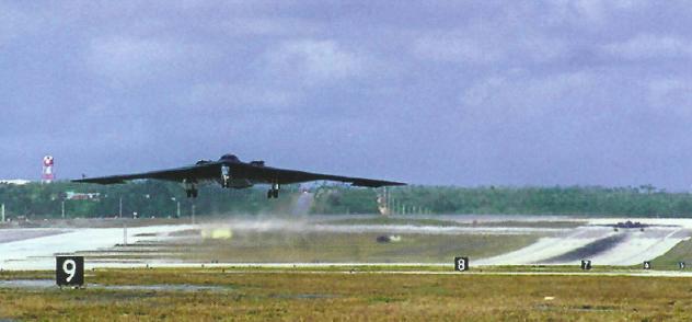 B-2 take-off stealth
